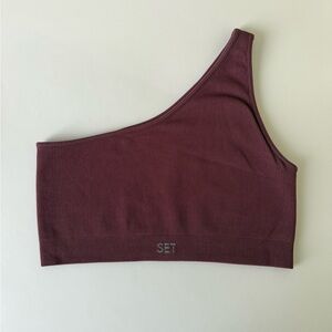 SET Active Ribbed Asymmetrical Sports Bra
